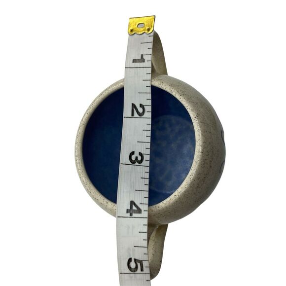 Sugar Bowl Retro Chic Arner’s White Blue Ceramic Sweet Little Kitchen Art Decor - Picture 9 of 15